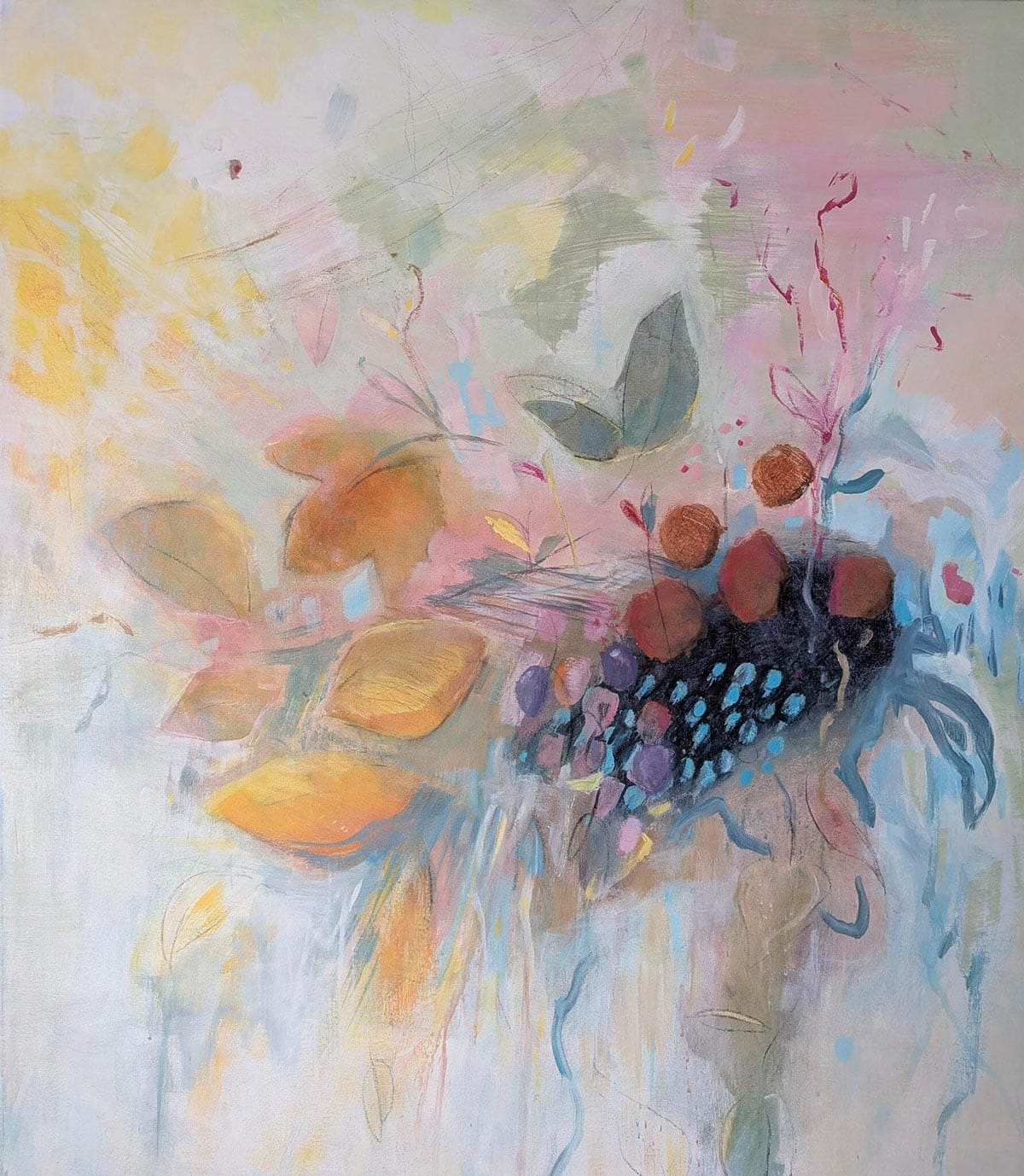 Genial Zeichnen - Acrylworkshop - Zwischen Struktur und Sinnlichkeit von Gastlehrerin Silvia Ernst - Malerei copyright Silvia Ernst